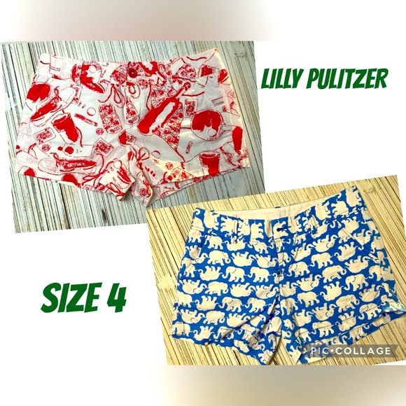 Lilly Pulitzer Shorts Size 4 Two Pairs - Picture 1 of 1